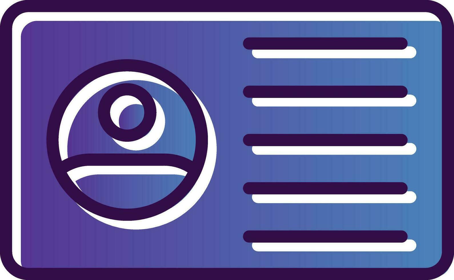 ID Card Vector Icon Design
