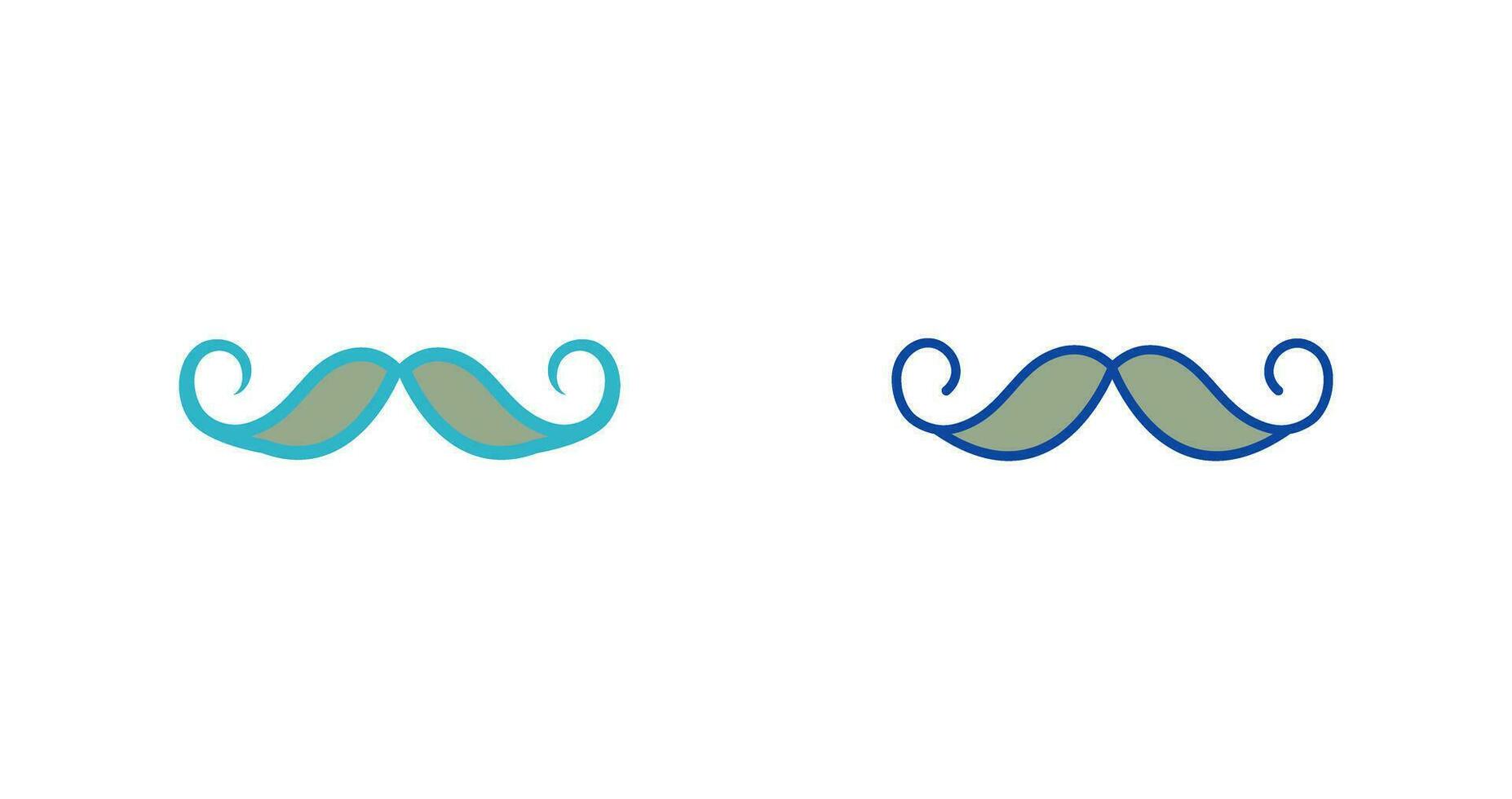 icono de vector de bigote