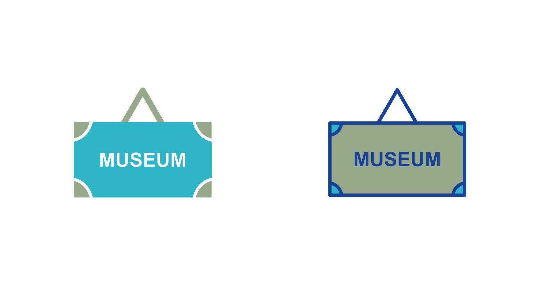 Museum Tag Vector Icon
