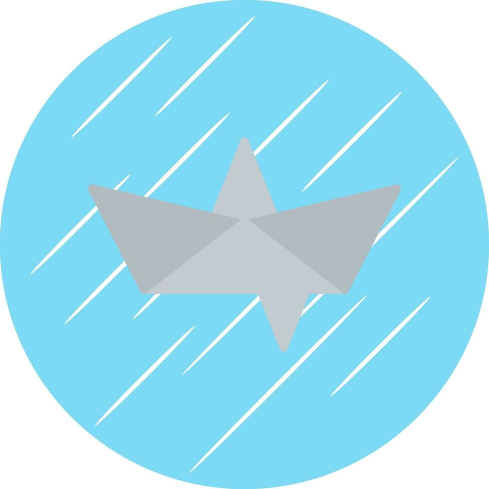 diseño de icono de vector de barco de papel