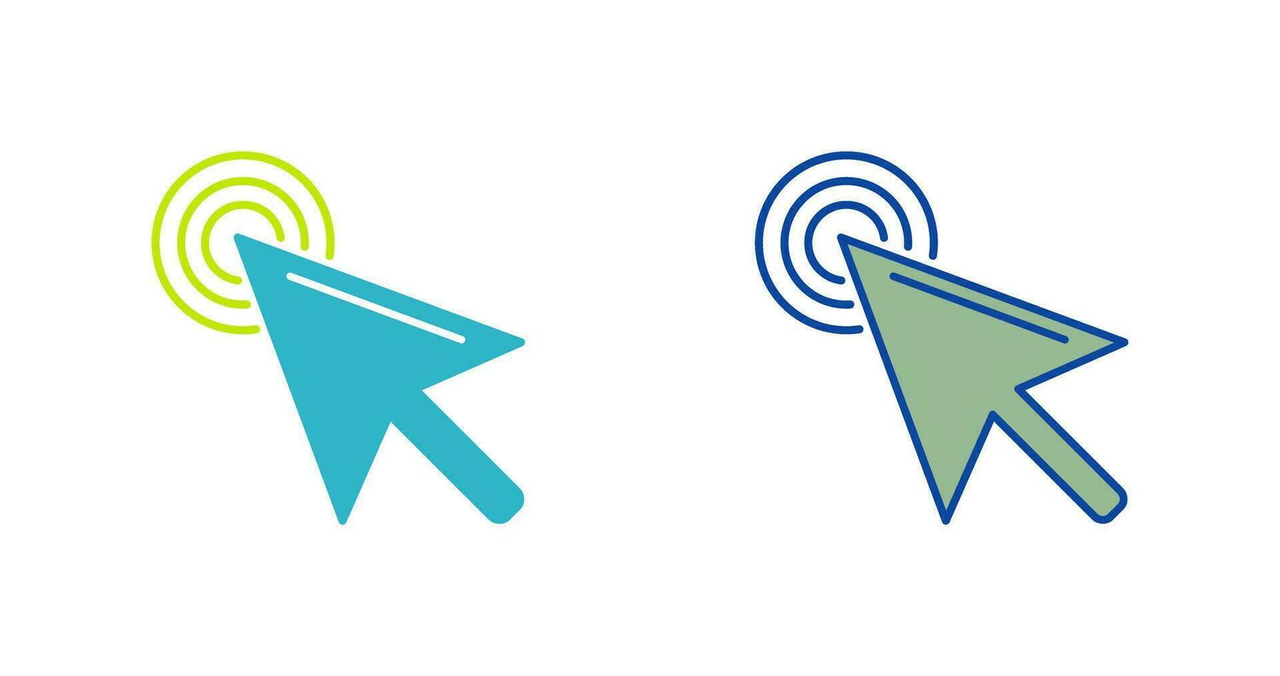Unique Click Vector Icon