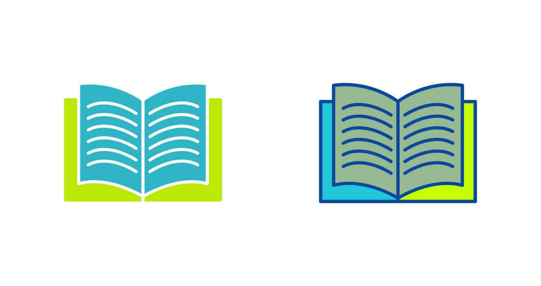 Unique Textbook Vector Icon