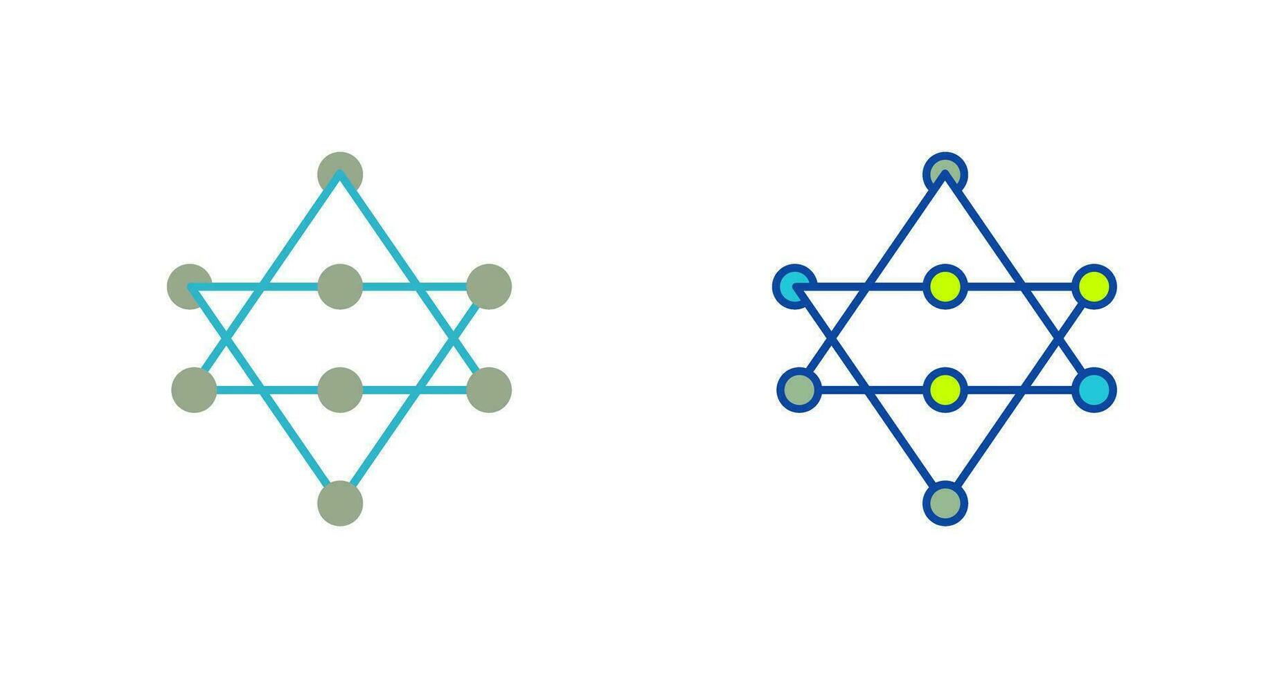 Unique Networks Vector Icon