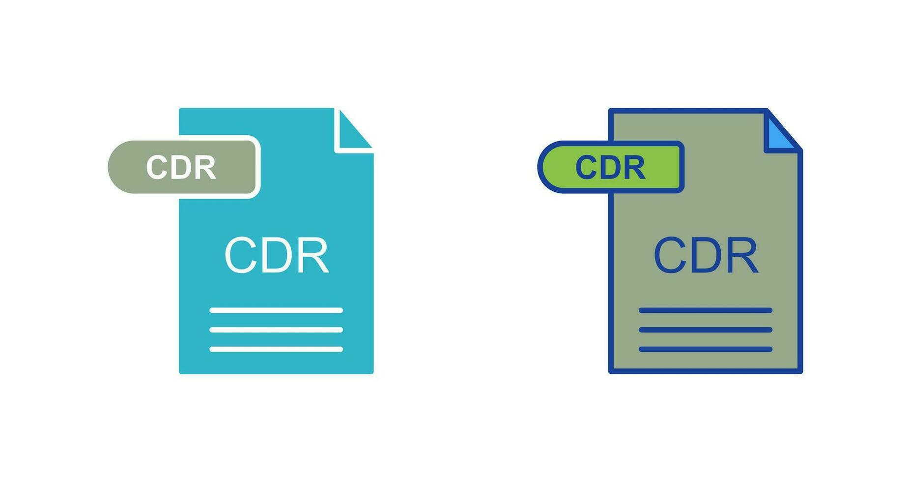 icono de vector de cdr