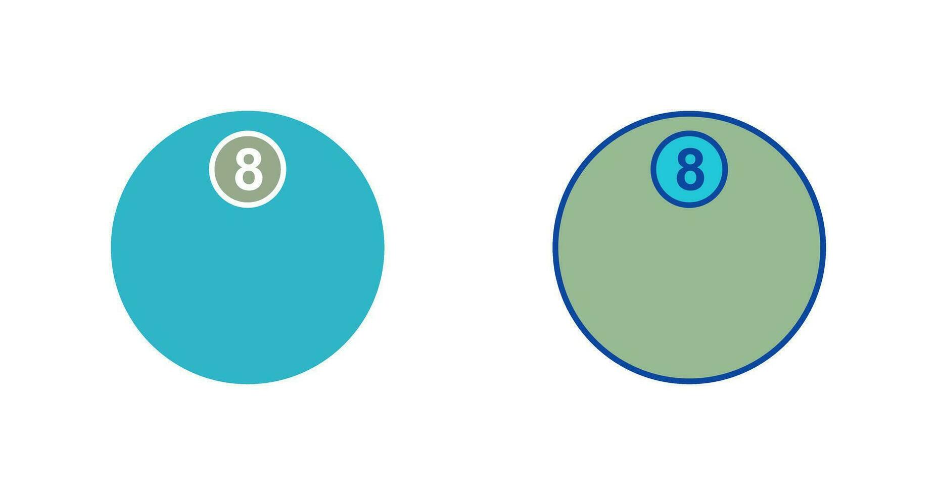 Unique Eight Ball Vector Icon