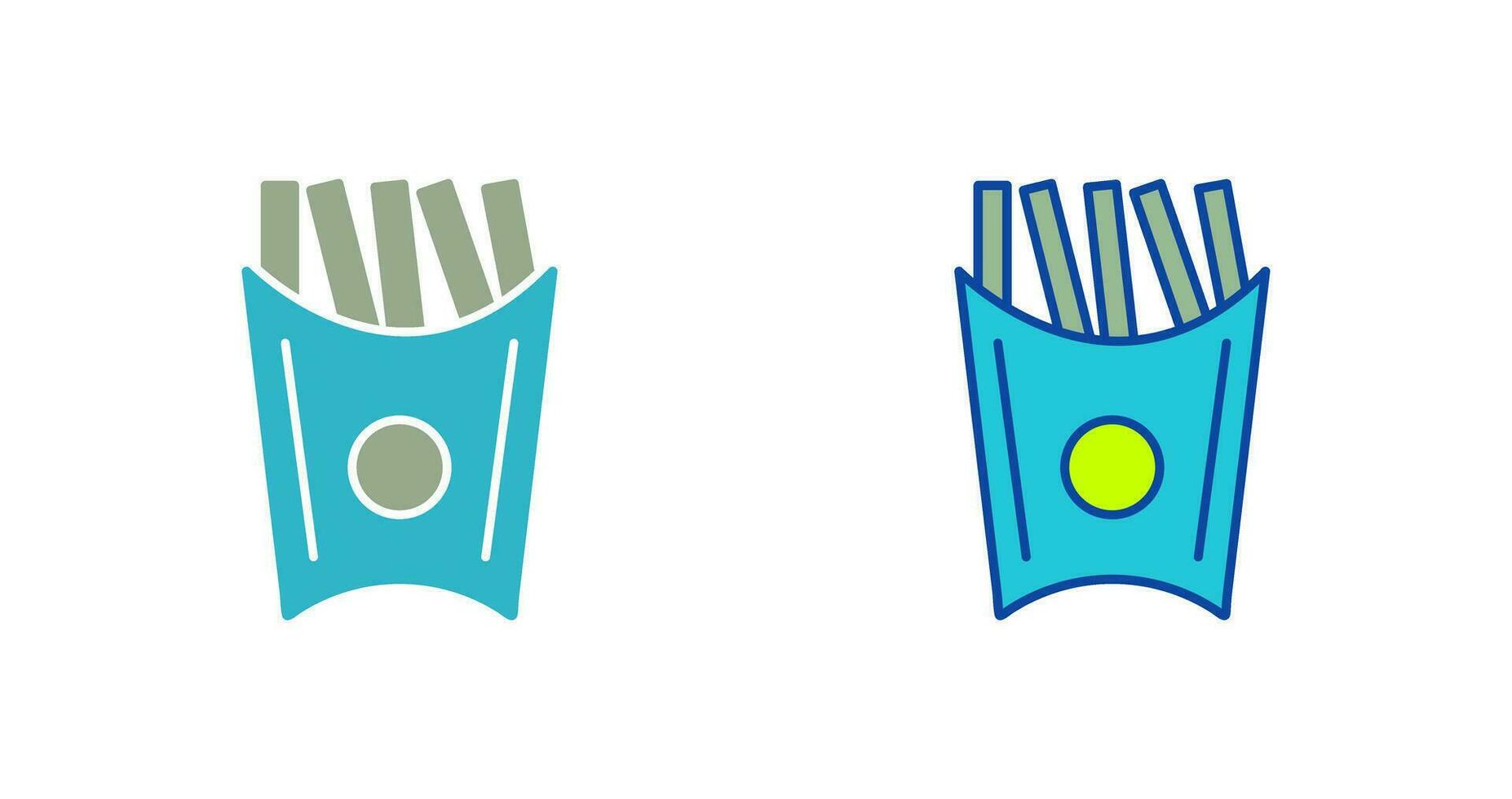 Unique French Fries Vector Icon