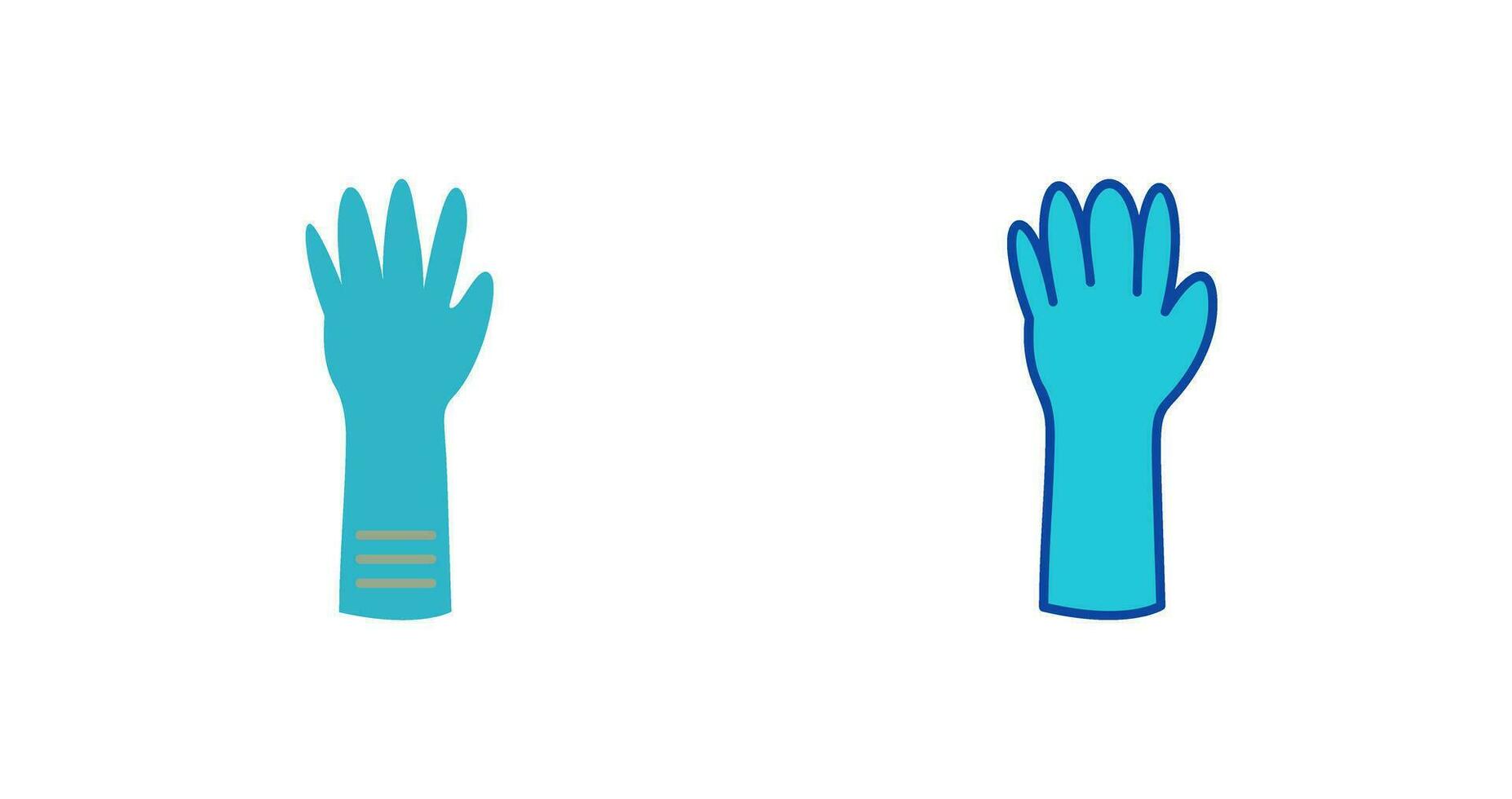 icono de vector de guantes únicos