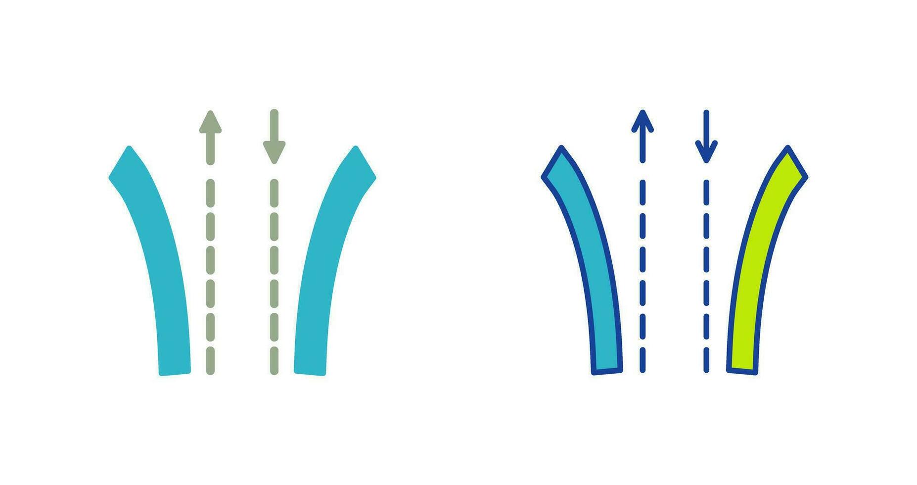 icono de vector de camino