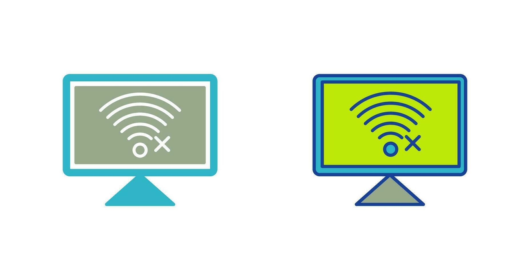 Disconnected Network Vector Icon