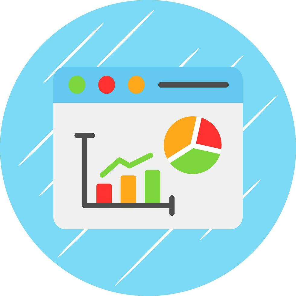 Bar Chart Vector Icon Design