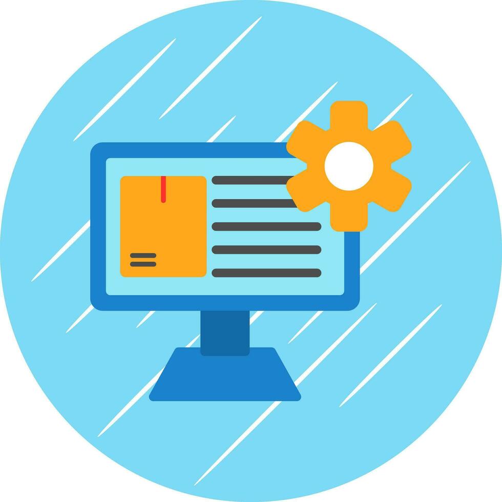 Content Management System Vector Icon Design