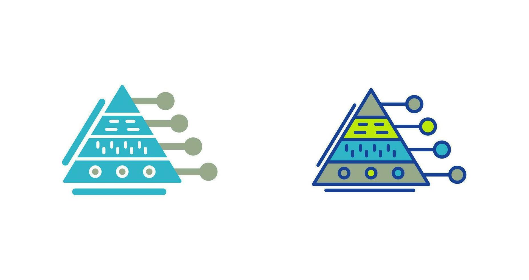 Pyramid Graph Vector Icon