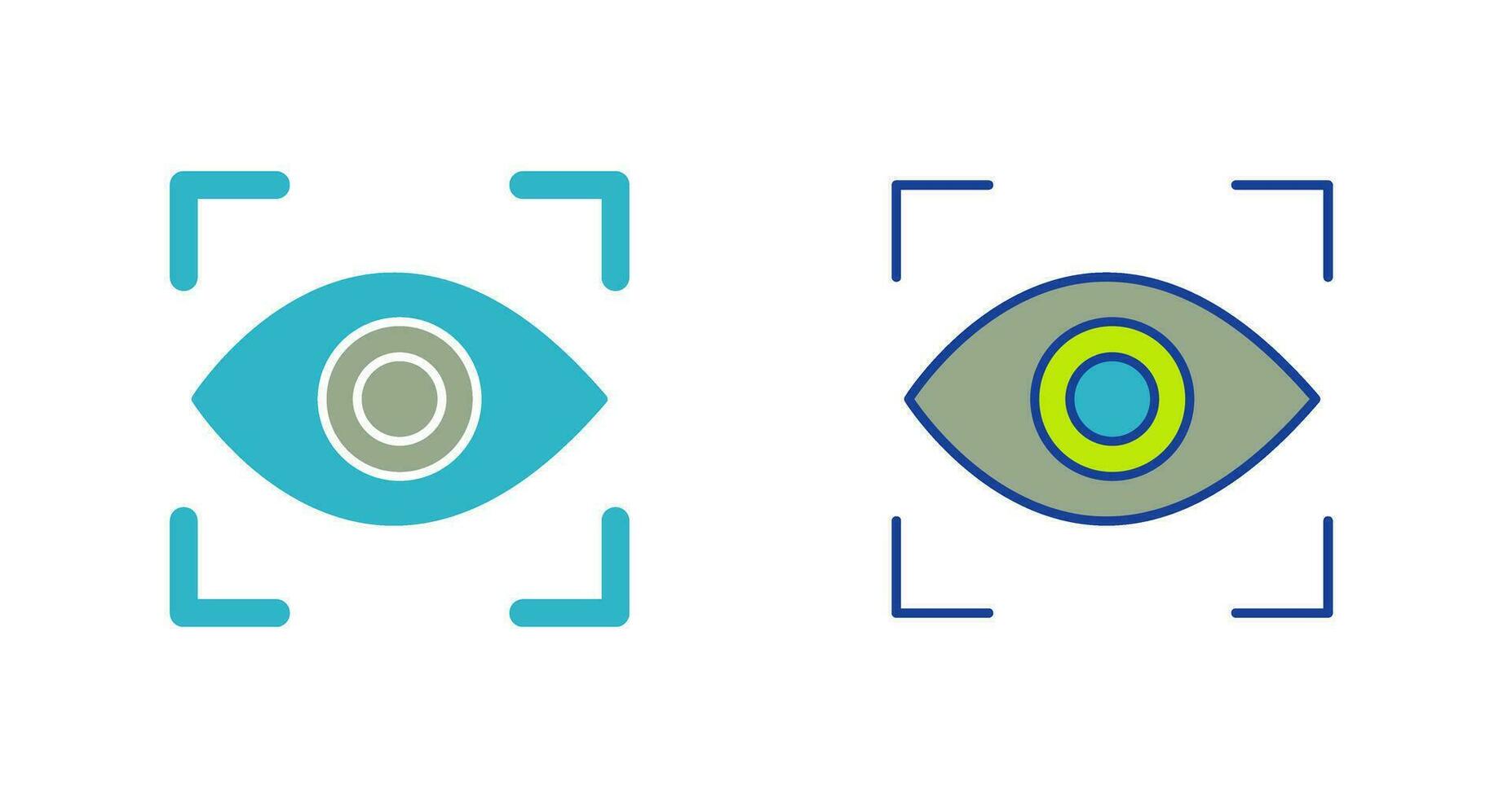 icono de vector de exploración ocular