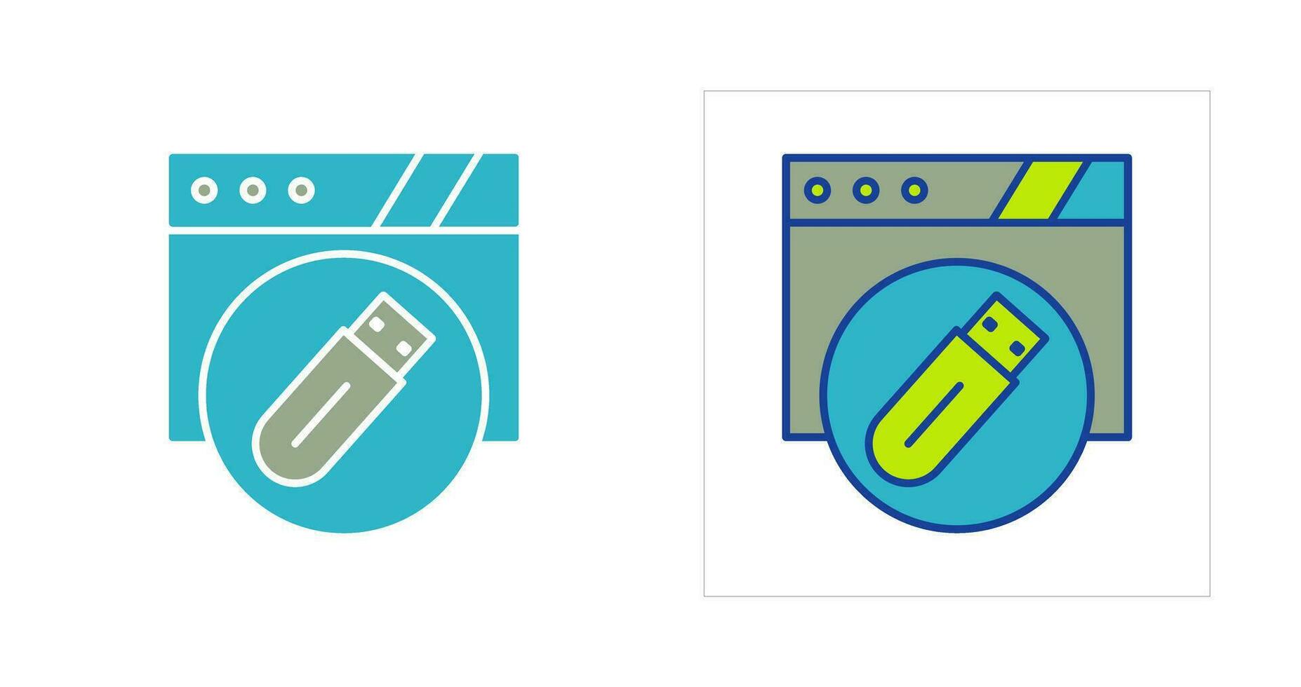 Usb Flash Drive Vector Icon