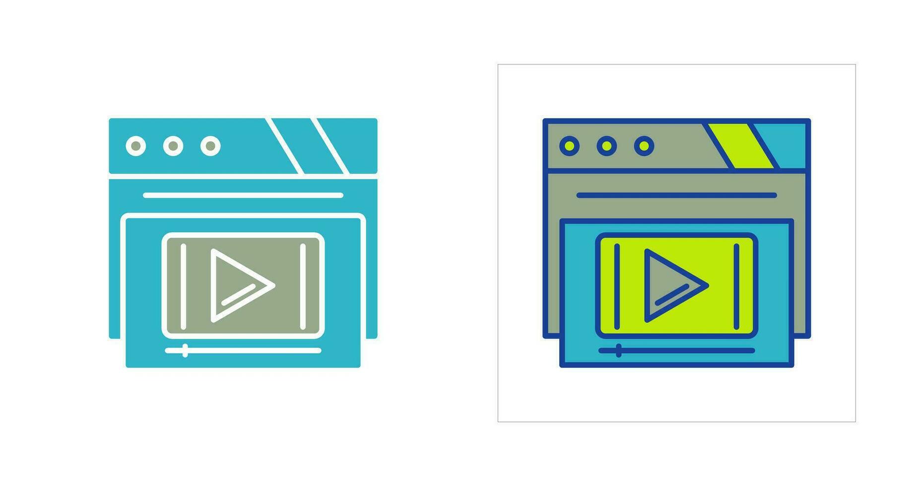 Video Player Vector Icon