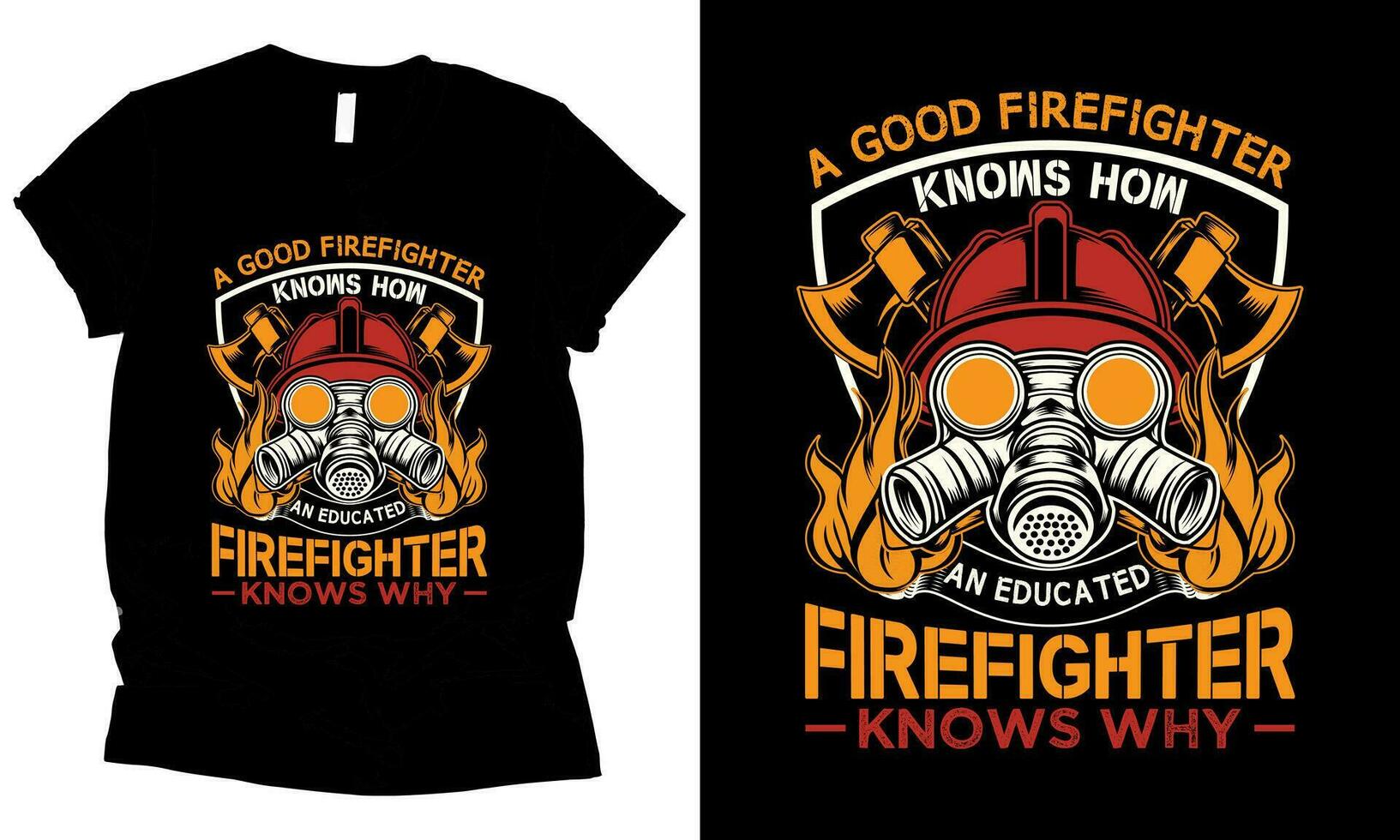 un bueno bombero sabe cómo un educado bombero sabe por qué camiseta diseño vector