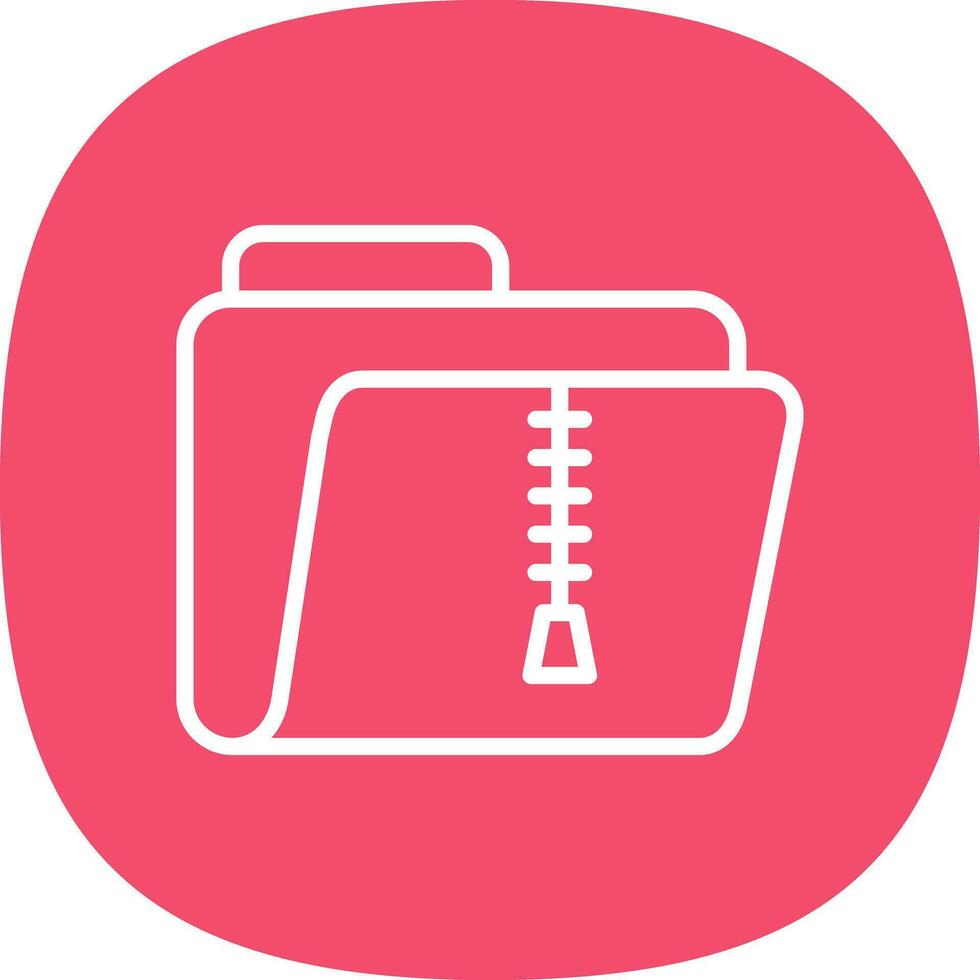 Zip Folder Vector Icon Design