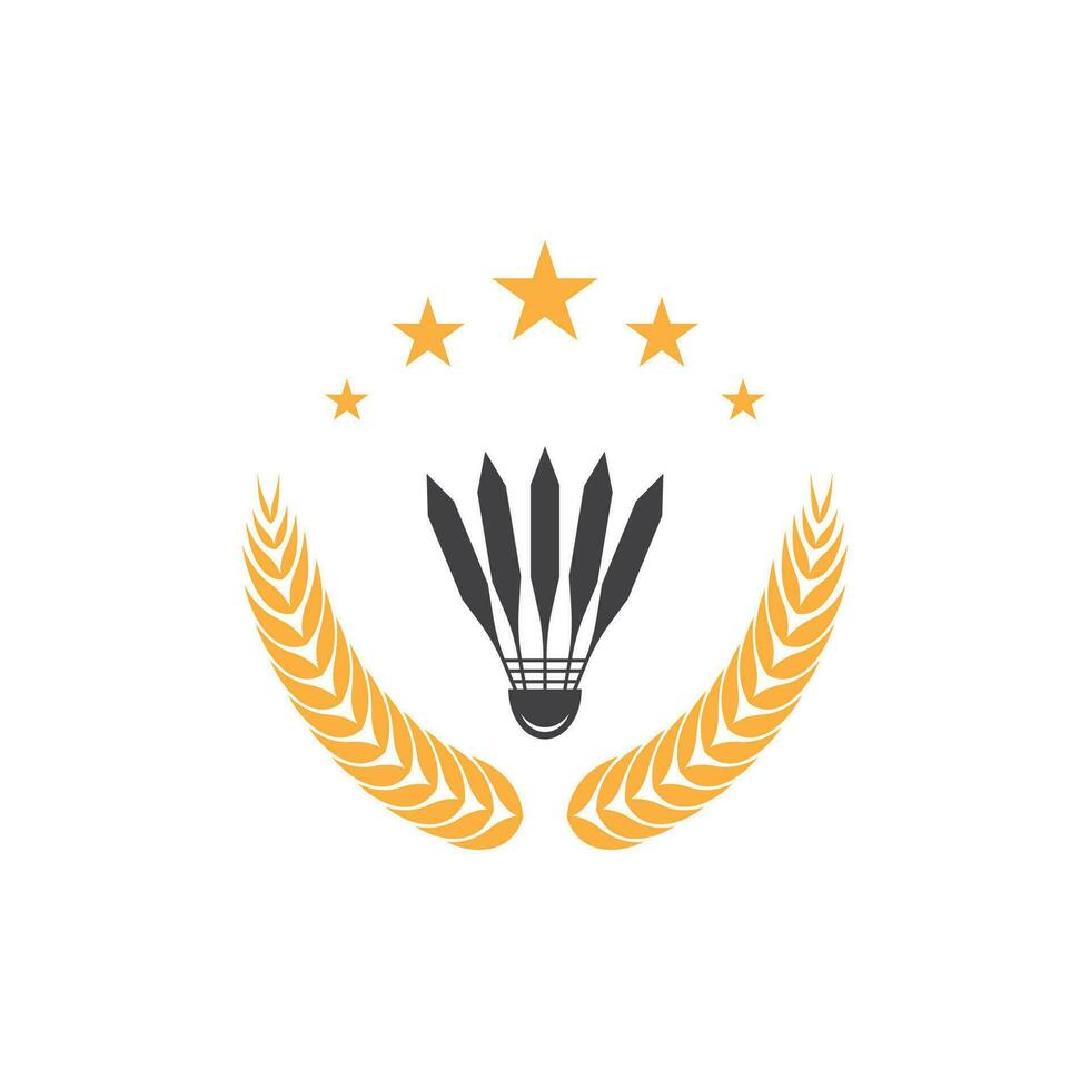 Badminton Sport Icon And Symbol Vector Template Illustration