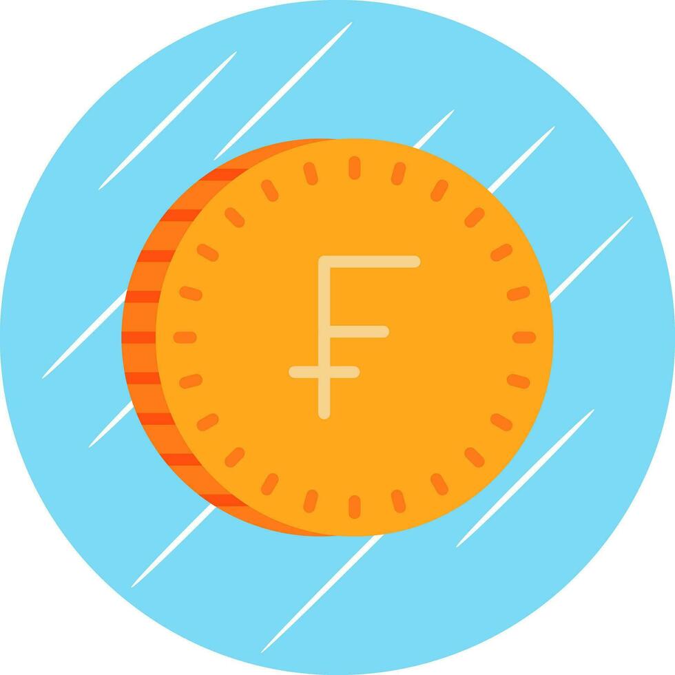 Swiss Franc Vector Icon Design