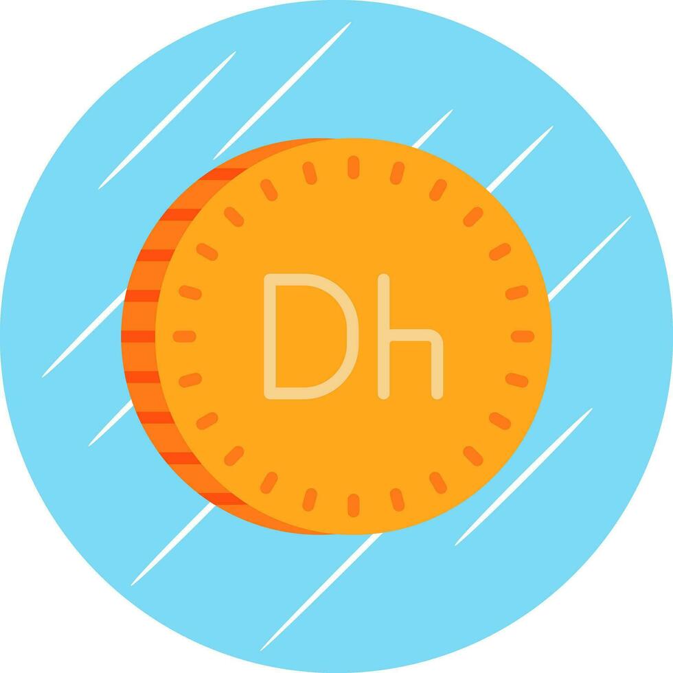 marroquí dirham vector icono diseño