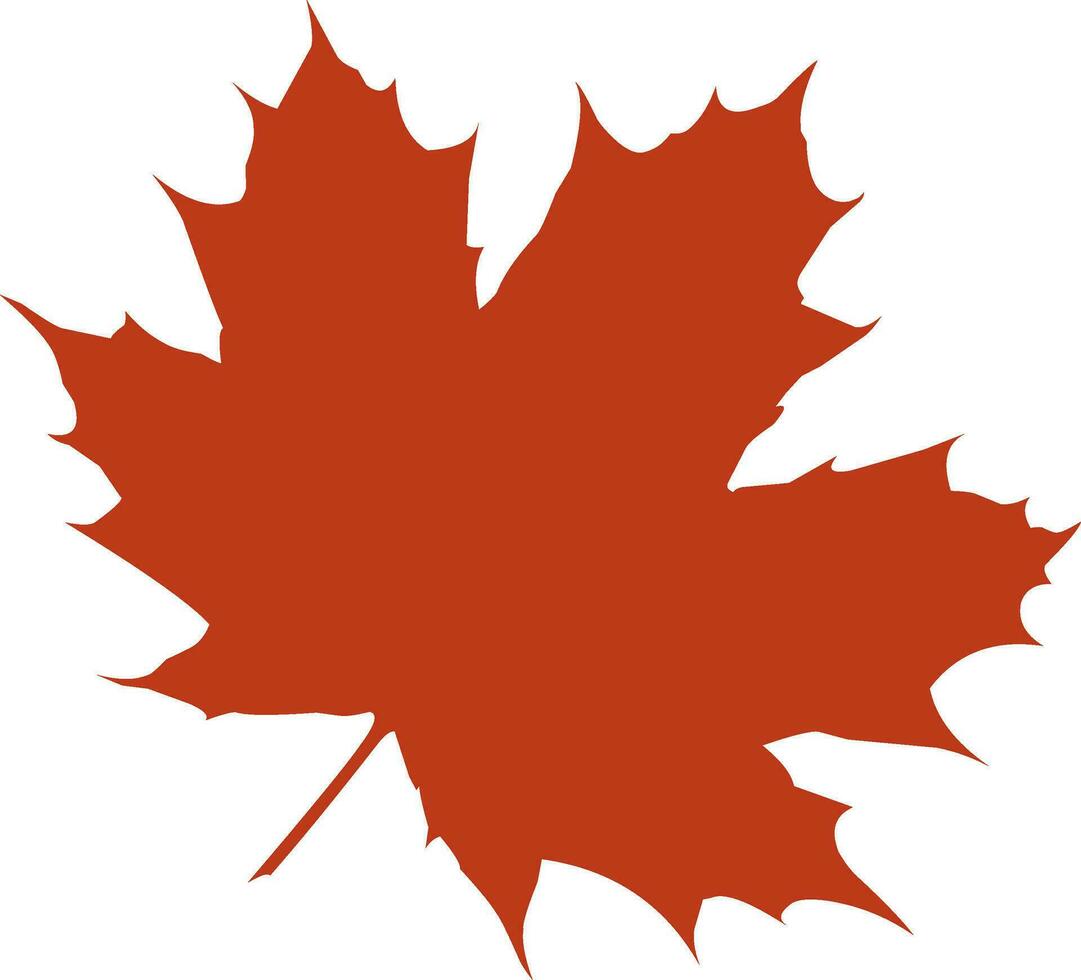 Red maple leaf vector icon