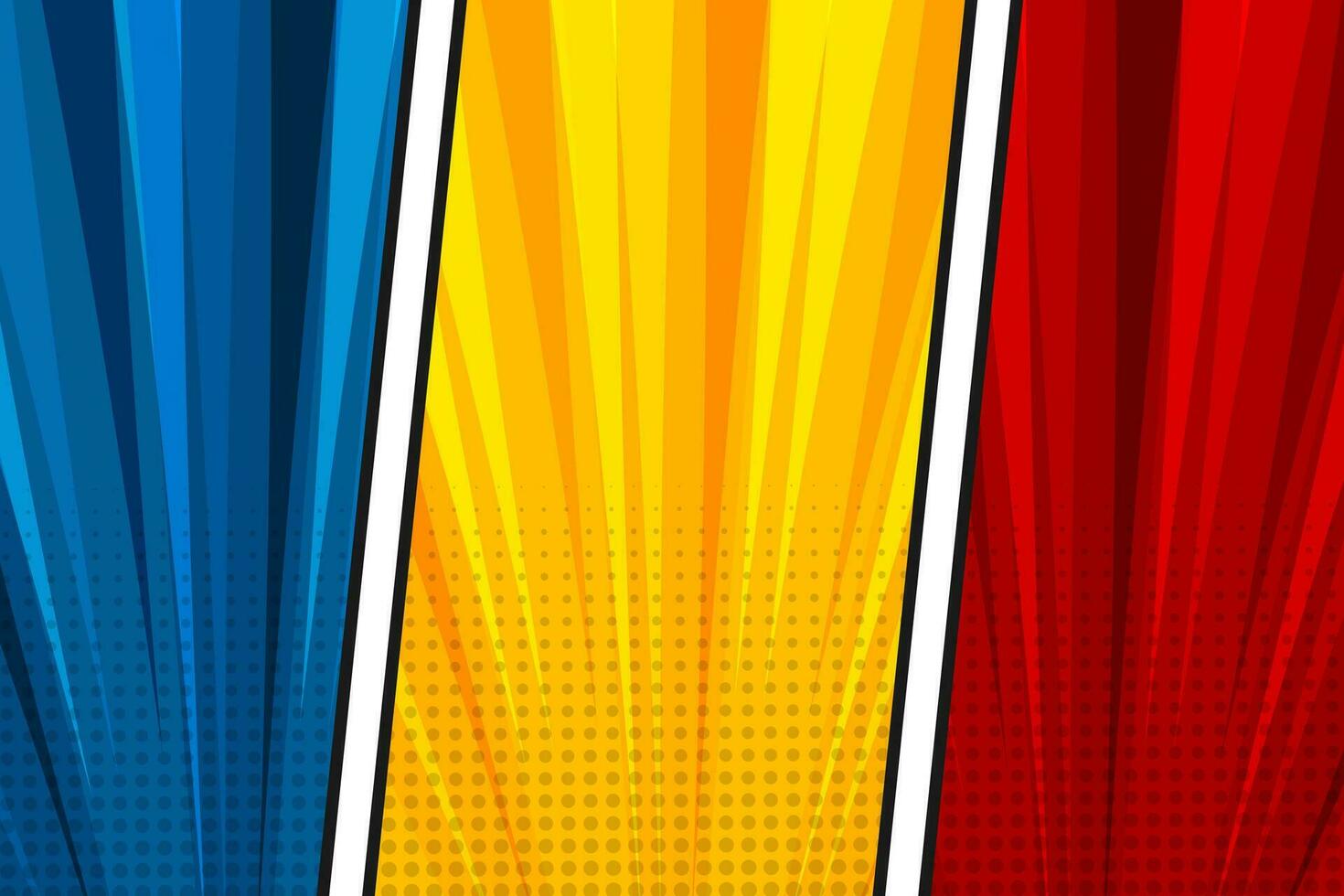 Colorful comic cartoon scene abstract background vector