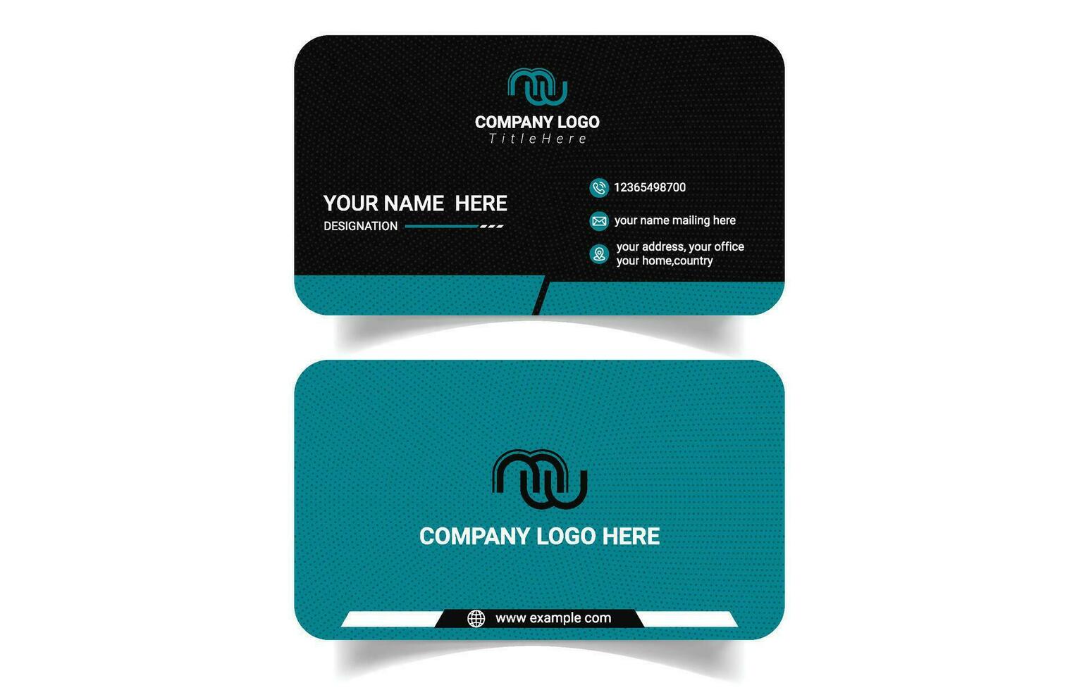 Professional creative modern business card template vector