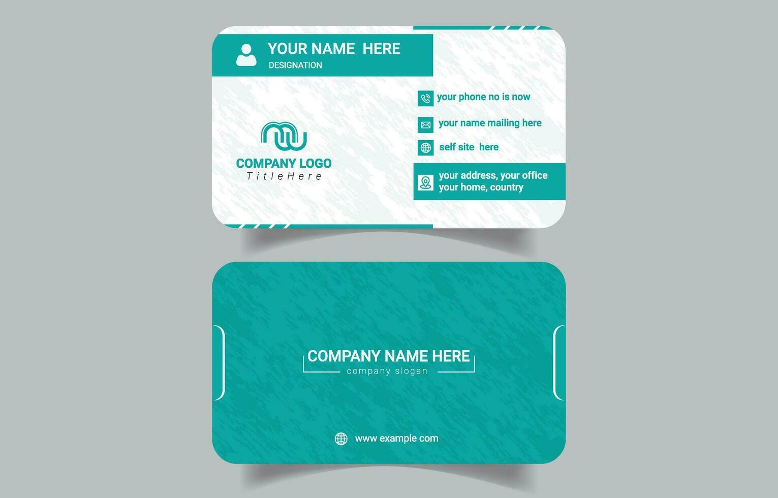 Creative  professional corporate  business card design template vector