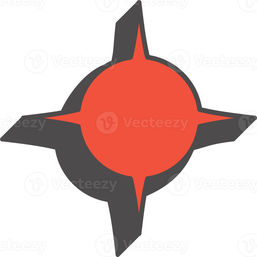 Abstract geometric element. Neobrutalism graphic shape. Minimal groovy Y2k retro sticker. Retro star png
