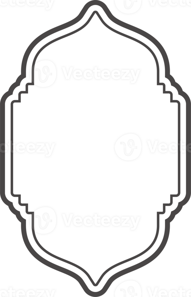 Ramadan telaio forma. islamico finestra e porta icona. Arabo orientale arco. schema arabesco tradizionale modello png