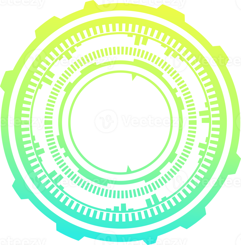 HUD futuristic element. Abstract optical neon aim. Circle geometric shape for virtual interface and games. Camera viewfinder for sniper weapon. png