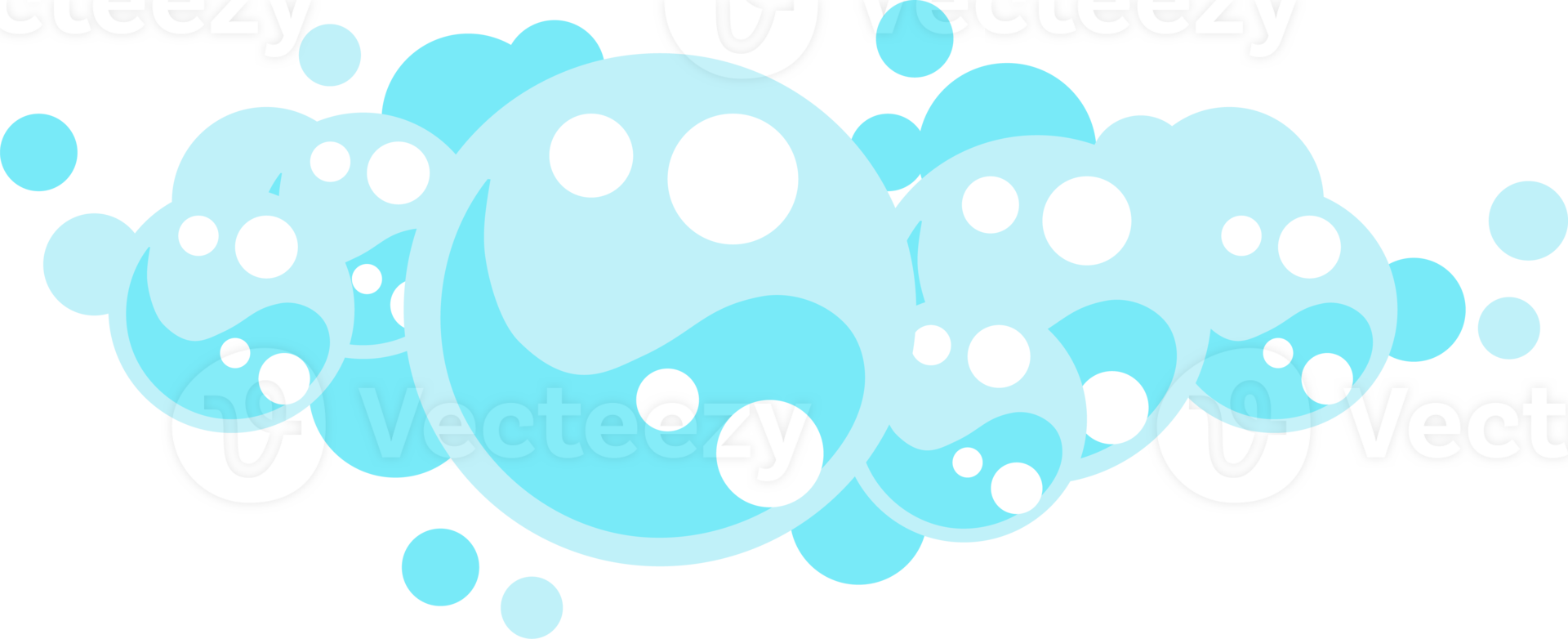 Soap foam bubbles. Cartoon bath suds of shampoo. 29460755 PNG