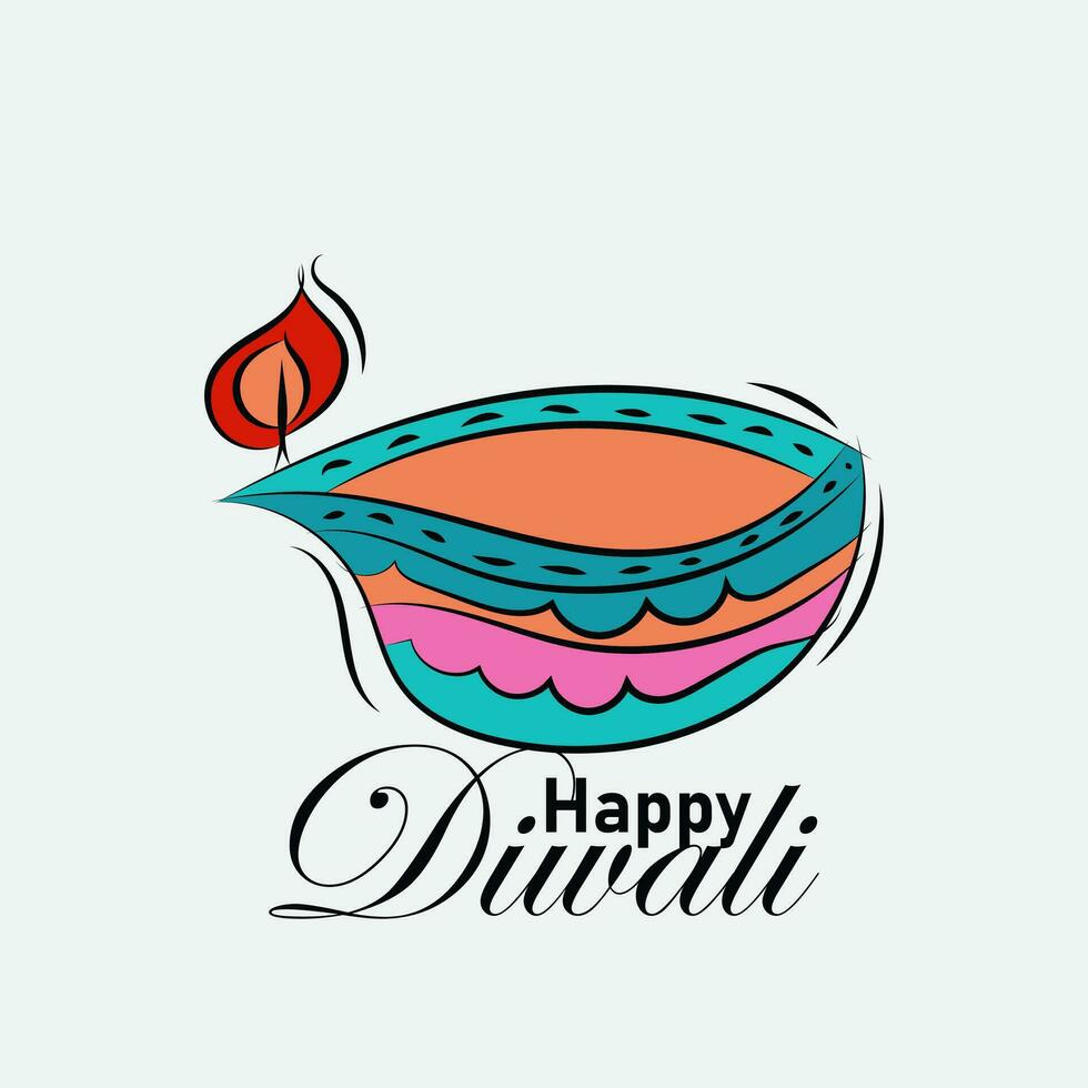 Happy Diwali element for background, wallpaper, banner vector