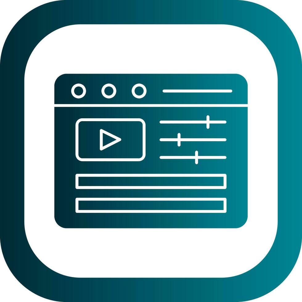 Video Editing Vector Icon Design