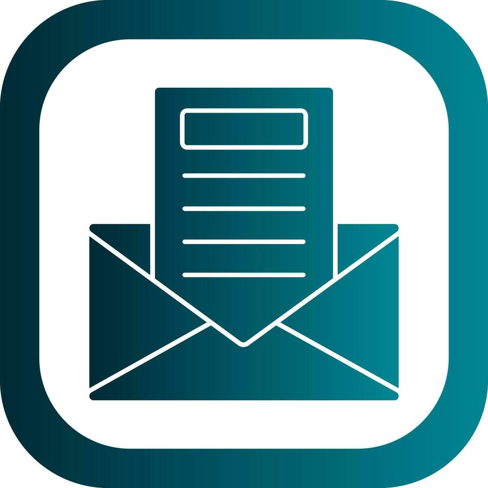 Newsletter Vector Icon Design
