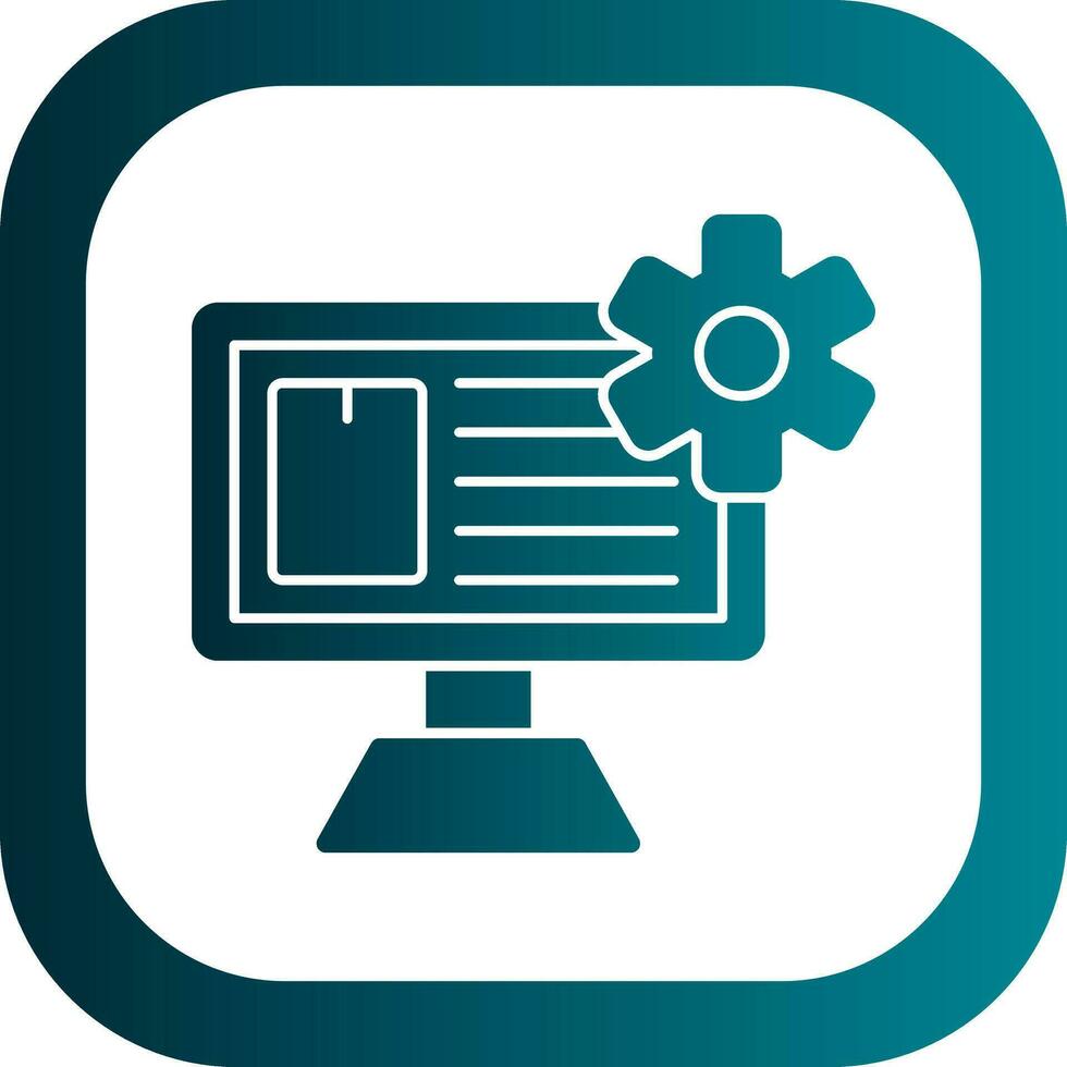 Content Management System Vector Icon Design