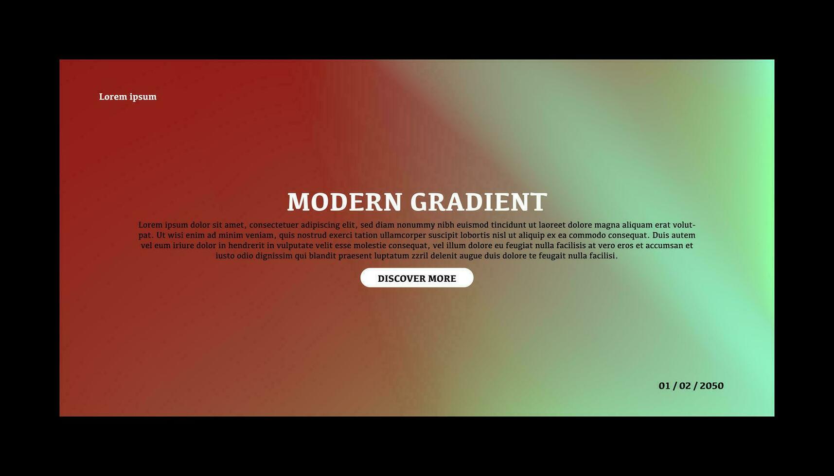 Abstract color gradient modern blurred background and film grain texture template with an elegant vector