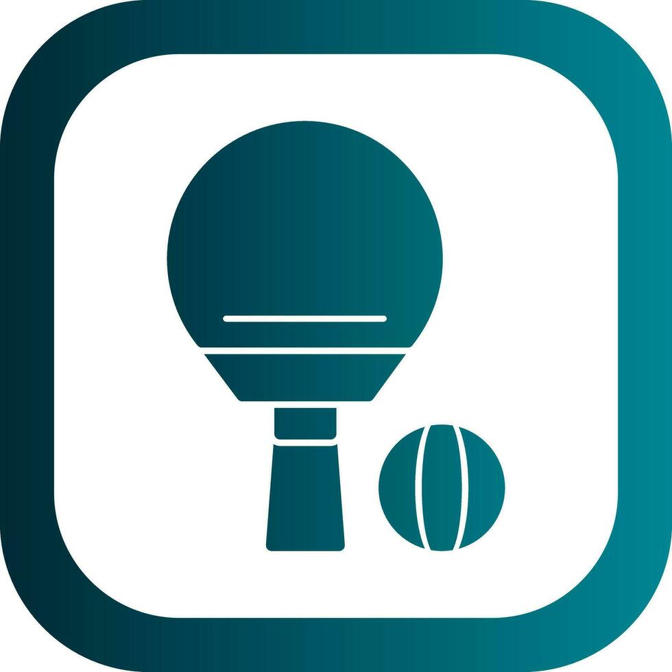 Ping Pong Vector Icon Design