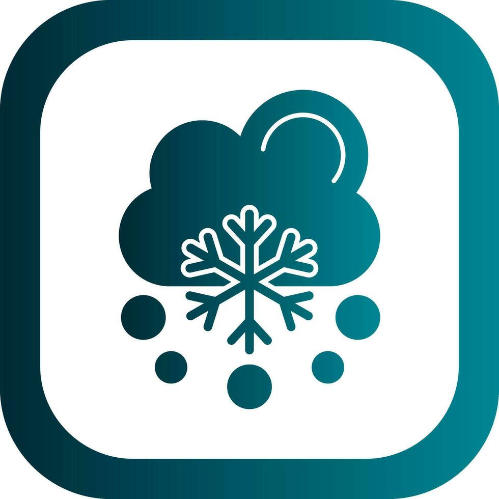 nieve cayendo vector icono diseño