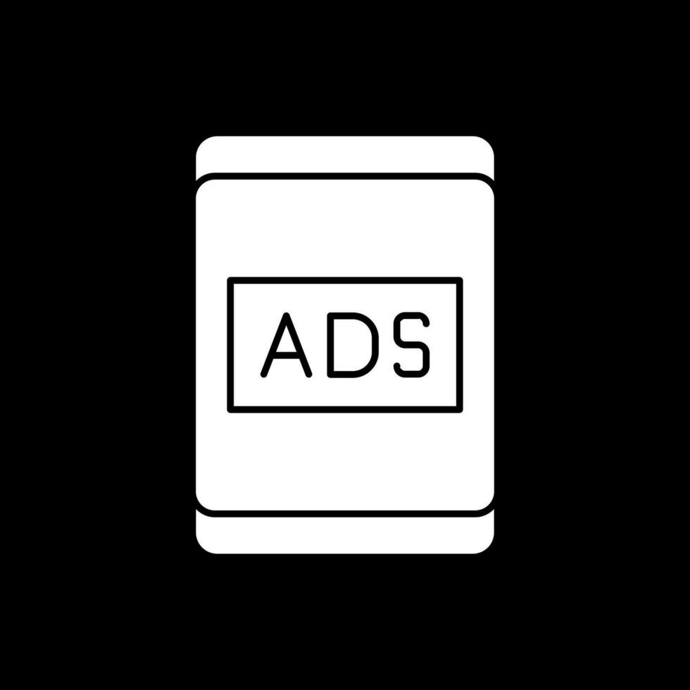 Ads Vector Icon Design