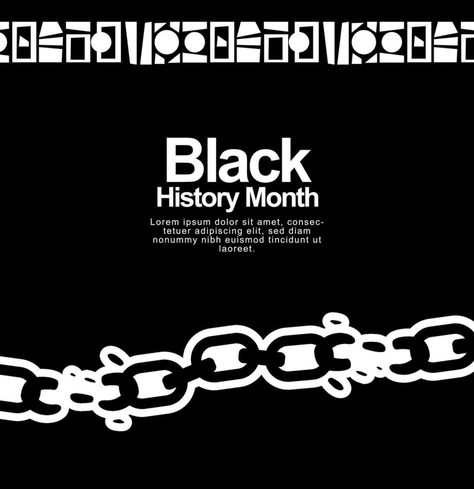 black history month illustration banner vector