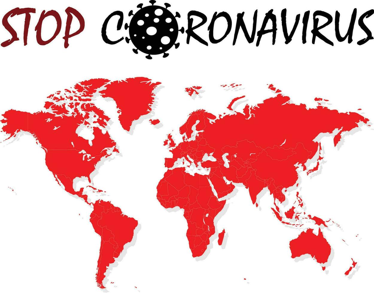 Stop coronavirus COVID19 vector illustration