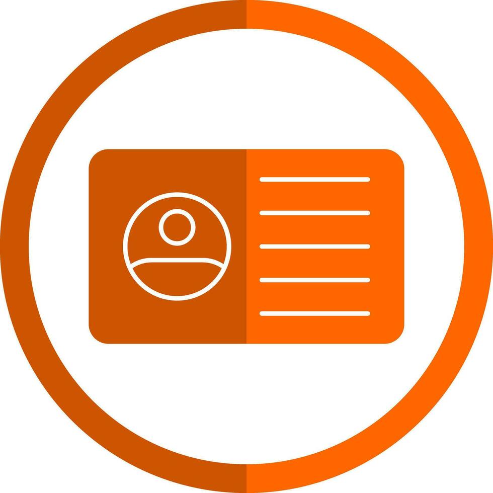 ID Card Vector Icon Design