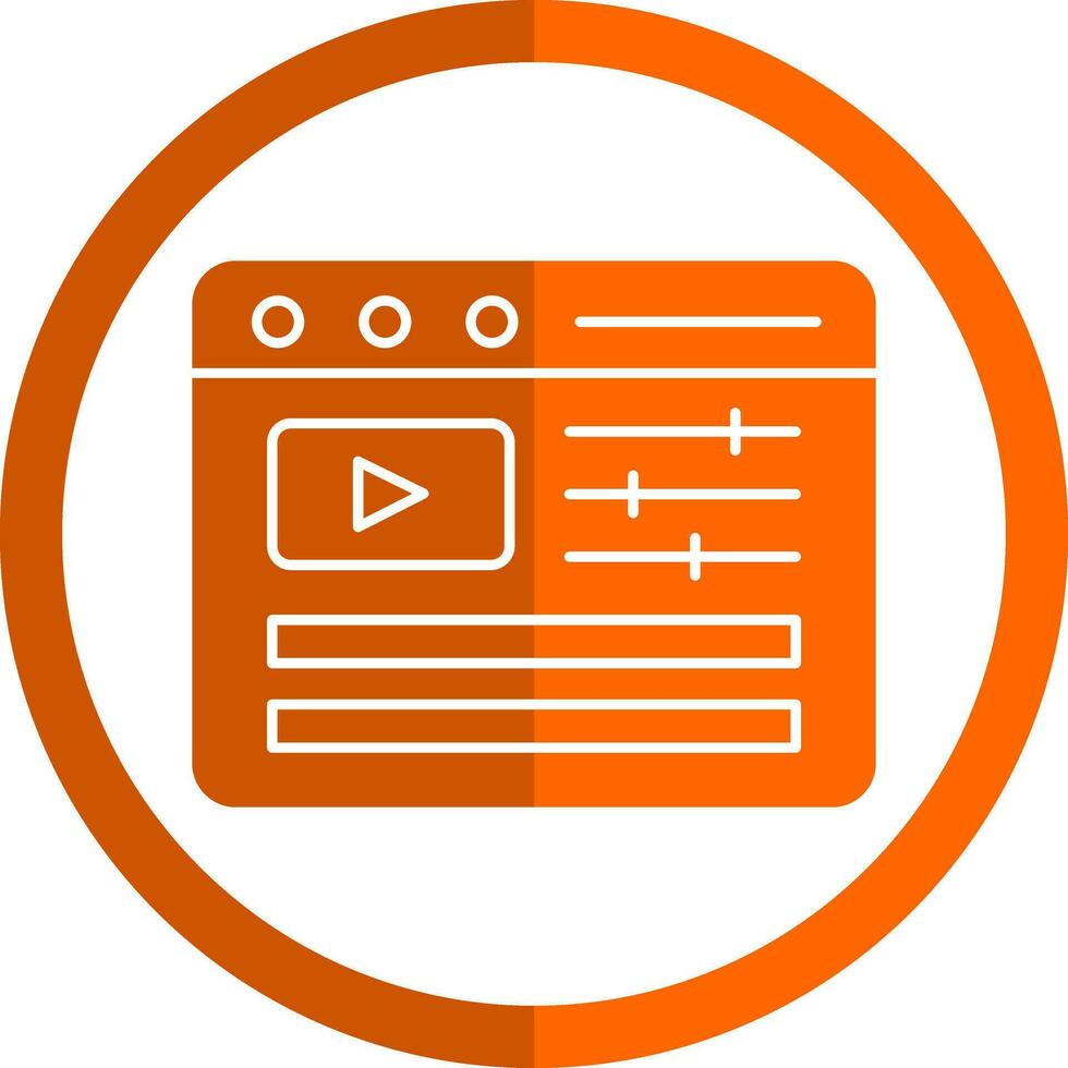 Video Editing Vector Icon Design