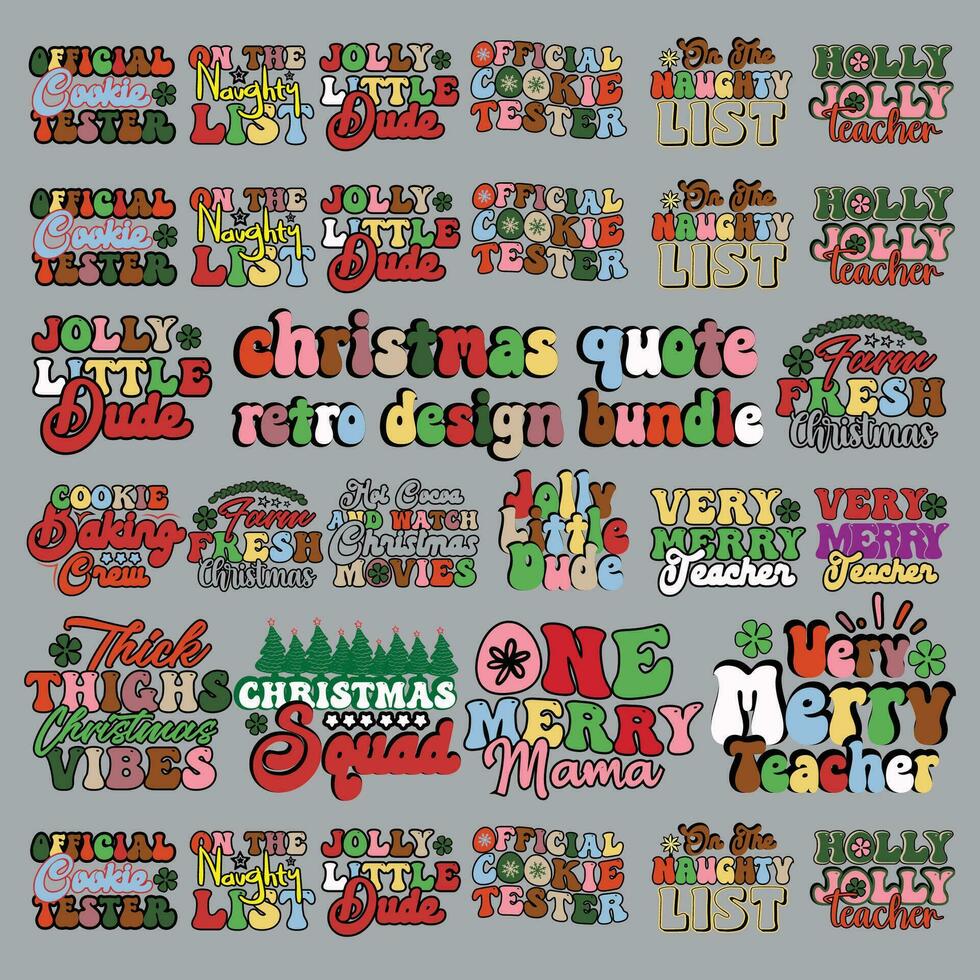 Christmas quote new awesome retro design  for t-shirt, cards, frame artwork, bags, mugs, stickers, tumblers, phone cases, print etc. vector