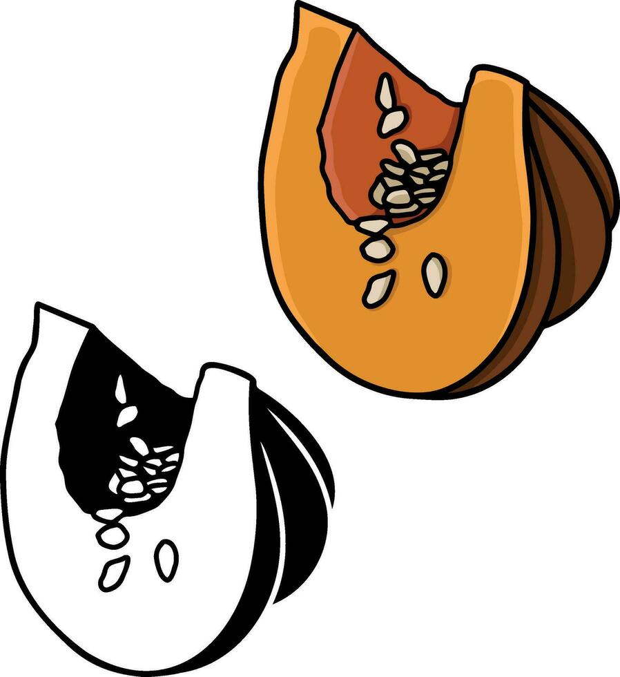 paz de calabaza vector