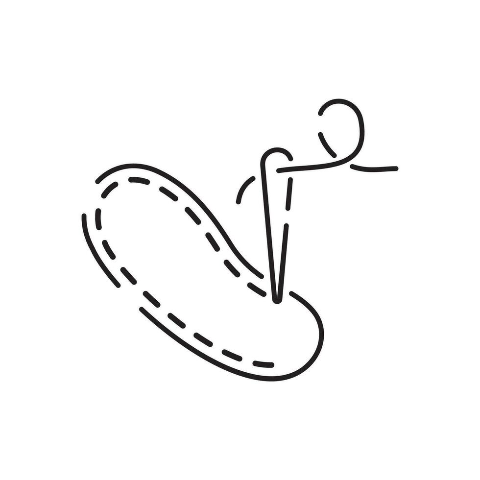 Shoemaker line icon. Shoes seller line icon vector. shoes seller sign. isolated contour symbol black illustration. vector