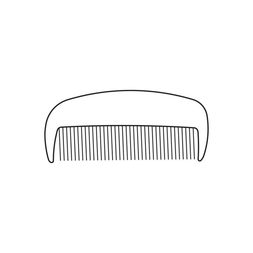 Hand drawn cartoon Vector illustration comb icon in doodle style
