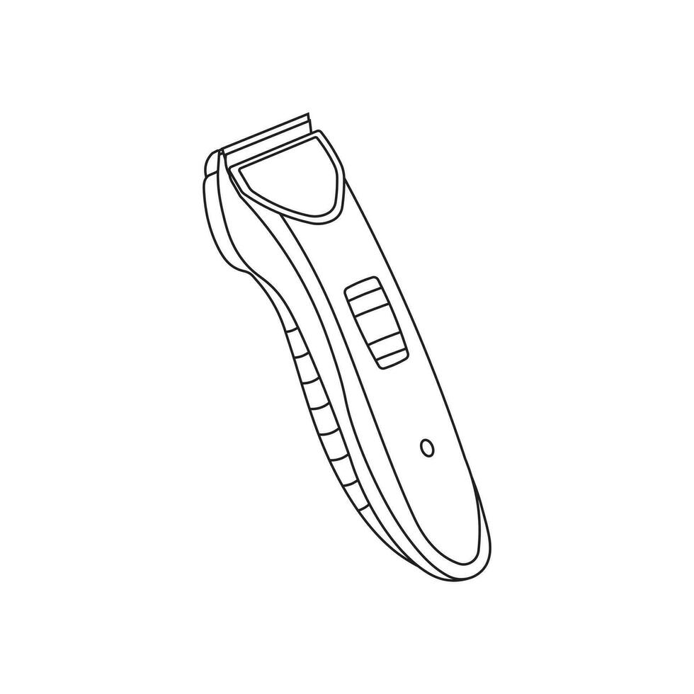 Hand drawn cartoon Vector illustration shaving machine icon in doodle style