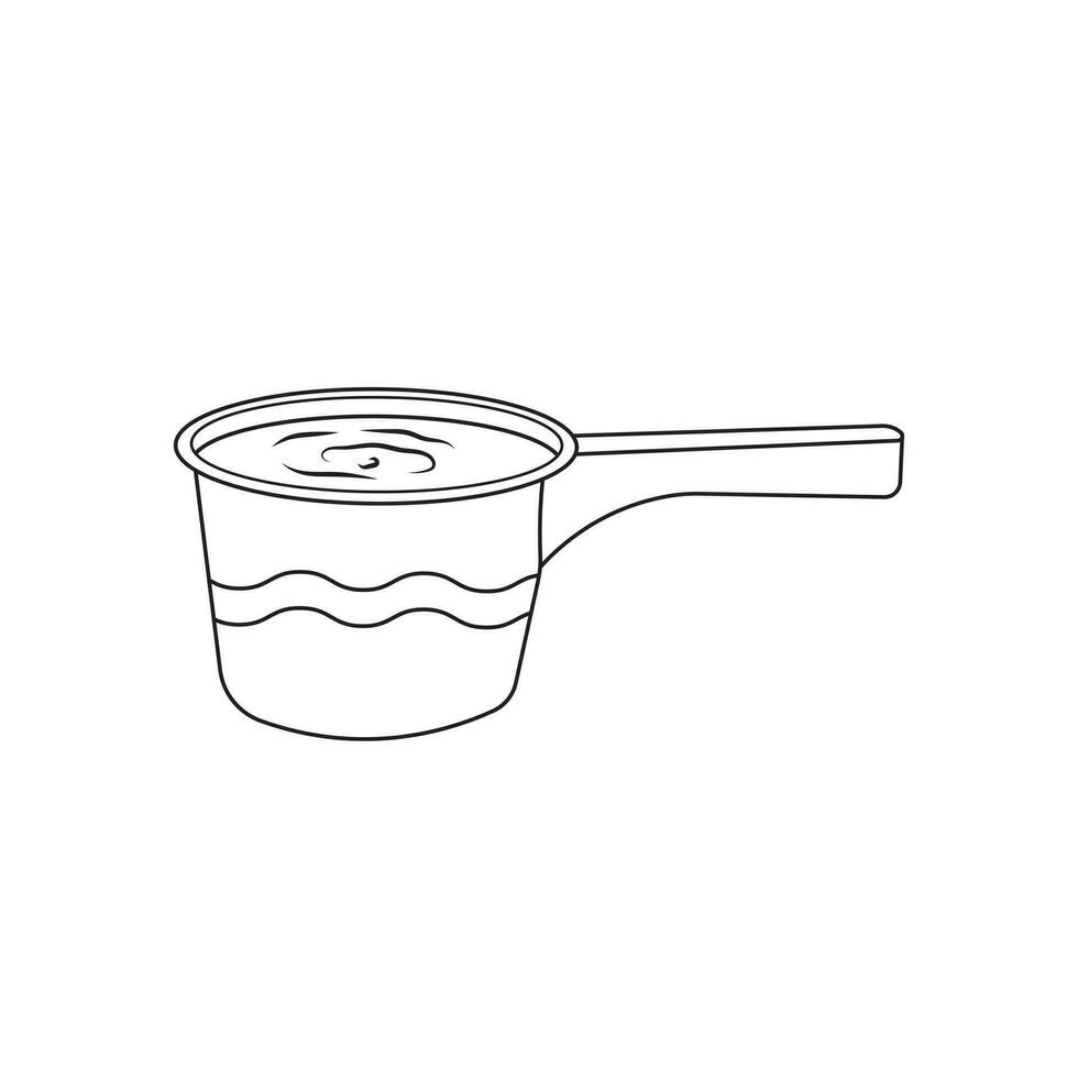 Hand drawn cartoon Vector illustration water dipper icon in doodle style